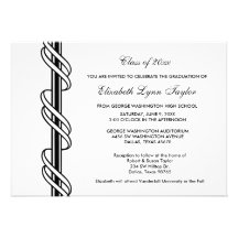 Invitación blanca de la graduación con la barra ne
