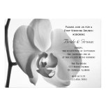 Invitación blanca del brunch del boda del poste de
