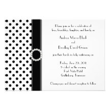 Invitación blanco y negro del boda del lunar
