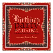 Invitación bohemia de la fiesta de cumpleaños del 