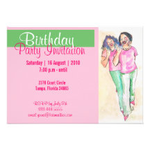 Invitación bonita real de los chicas de la hermand
