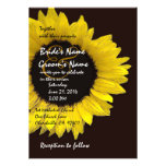 Invitación brillante del boda del girasol invitaciones