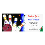 Invitación brillante del fiesta de los bolos de la