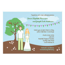 Invitación caprichosa del boda del carácter
