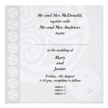 Invitación céltica tradicional del boda