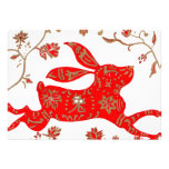 Invitación china de la astrología del conejo