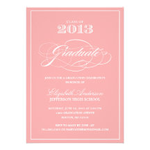 Invitación clásica de la graduación