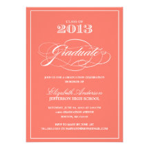 Invitación clásica de la graduación