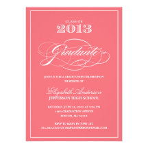 Invitación clásica de la graduación