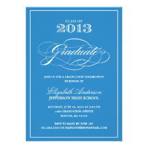 Invitación clásica de la graduación