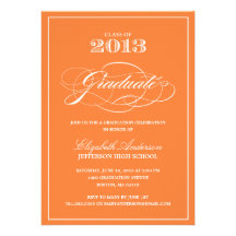 Invitación clásica de la graduación