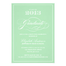 Invitación clásica de la graduación