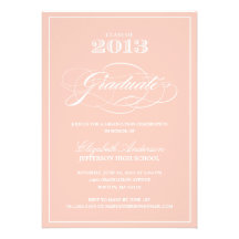 Invitación clásica de la graduación