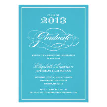 Invitación clásica de la graduación