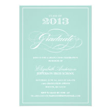 Invitación clásica de la graduación