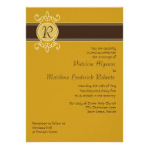 Invitación clásica del boda de la cosecha de la mo