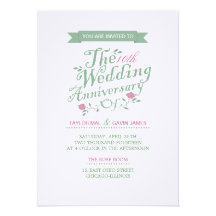 Invitación color de rosa verde y rosada del aniver