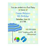 Invitación colorida del cumpleaños de la fiesta en