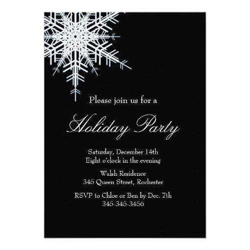 Invitación compensada de Snowy White de la celebra