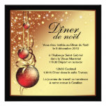 Invitación con clase de la tarjeta de Navidad