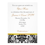 Invitación corporativa del fiesta del oro elegante invitaciones