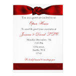 invitación corporativa elegante roja del fiesta