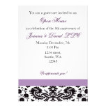 Invitación corporativa púrpura elegante del fiesta invitaciones