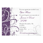 invitación corporativa púrpura elegante del fiesta invitaciones