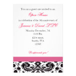 Invitación corporativa rosada elegante del fiesta invitaciones