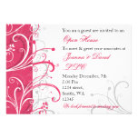 invitación corporativa rosada elegante del fiesta invitaciones