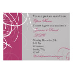 invitación corporativa rosada elegante del fiesta invitaciones