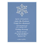 Invitación cristalina hivernal 2 del boda del copo