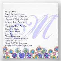 Invitación cuadrada del boda de la diversión de lo