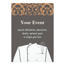 Invitación culinaria del cocinero