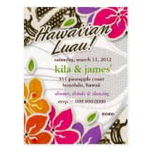 INVITACIÓN de 311-HAWAIIAN LUAU KILA Postal