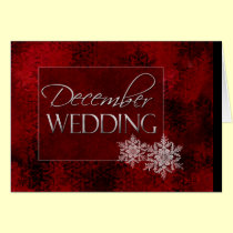 Invitación de boda de diciembre tarjetas