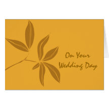 Invitación de boda de las hojas de otoño segundas tarjeta