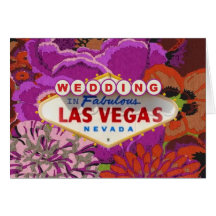 Invitación de boda de Las Vegas de la primavera Tarjetas
