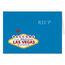 Invitación de boda de Las Vegas RSVP Felicitacion