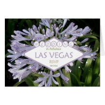 Invitación de boda de Las Vegas RSVP Tarjeton
