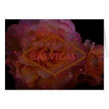 Invitación de BODA de Las Vegas Tarjetas