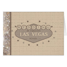 Invitación de boda de Las Vegas Tarjeton