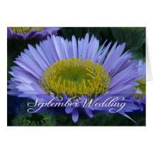 Invitación de boda de septiembre tarjeta