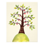 Invitación de boda del árbol del monograma del ver