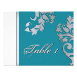 Invitación de boda del número de la tabla - turque