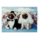 Invitación de boda del perro del barro amasado tarjetas
