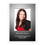 Invitación de encargo blanca negra de la graduació