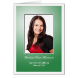 Invitación de encargo de la graduación de la foto  tarjetas