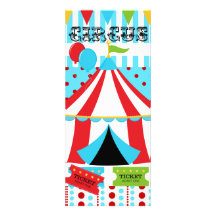 Invitación de encargo del cumpleaños del circo