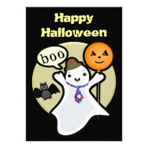 Invitación de encargo del fiesta de Kawaii Hallowe